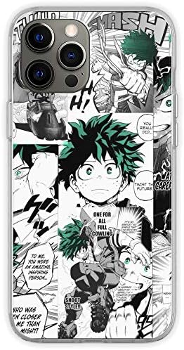 Iphone ile uyumlu SE 2020/7/8 Kılıf My Hero Academia Deku Manga Kolaj Yumuşak TPU Baskı Saf Temizle telefon kılıfı