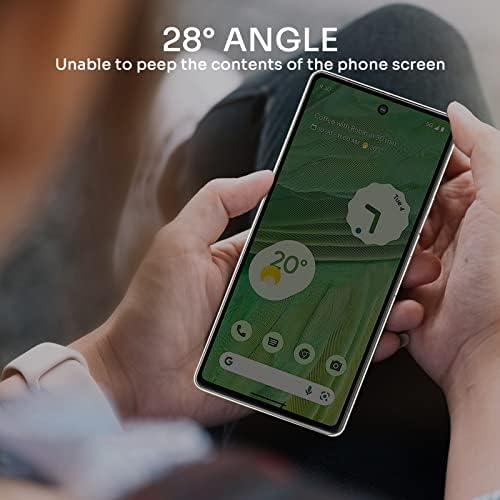 Lokyoo 2 Paket ekran koruyucu Koruyucu Google Pixel için 6A 6.1”5G [Anti-Casus Temperli Cam], Ultra HD, Çizilmez, Kabarcıksız, Kolay