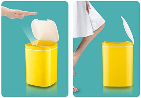RENSLAT Akıllı çöp tenekesi Otomatik İndüksiyon Çöp Kovası Akıllı elektrik pili çöp kutusu Mutfak Banyo Çöp Kovası Ev Çöp (Renk : C)